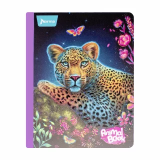 Cuaderno Cosido 50 Hojas Cuadriculado Animal Book Guepardo