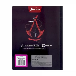 Cuaderno Cosido 50 Hojas Cuadriculado Assassins - Espada Roja
