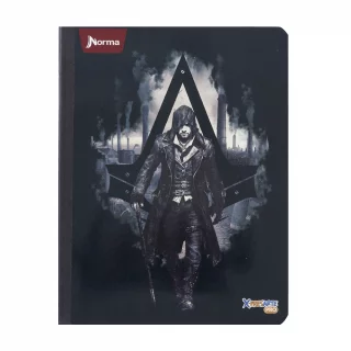 Cuaderno Cosido 50 Hojas Cuadriculado Assassins - Humo