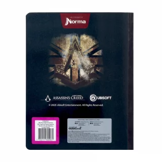 Cuaderno Cosido 50 Hojas Cuadriculado Assassins - Humo