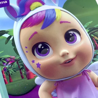 Cuaderno Cosido 50 Hojas Cuadriculado Cry Babies - Unicornio Tropical