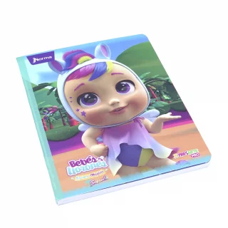 Cuaderno Cosido 50 Hojas Cuadriculado Cry Babies - Unicornio Tropical
