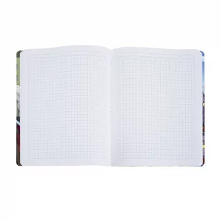 Cuaderno Cosido 50 Hojas Cuadriculado Dragon Ball - Goku Y Bola Luminosa