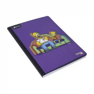 Cuaderno Cosido 50 Hojas Cuadriculado Los Simpsons - Sandwich Xl