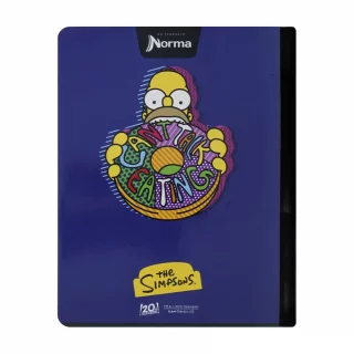 Cuaderno Cosido 50 Hojas Cuadriculado Los Simpsons - Sandwich Xl