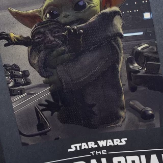 Cuaderno cosido 50 hojas cuadriculado Mandalorian - baby yoda
