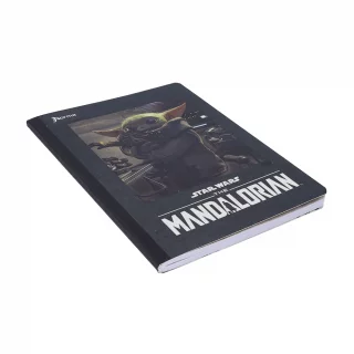 Cuaderno cosido 50 hojas cuadriculado Mandalorian - baby yoda