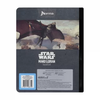 Cuaderno cosido 50 hojas cuadriculado Mandalorian - baby yoda