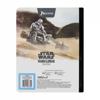 Cuaderno cosido 50 hojas cuadriculado Mandalorian - nube amarilla