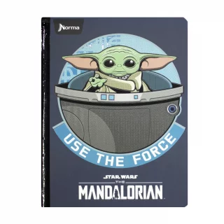Cuaderno Cosido 50 Hojas Cuadriculado Mandalorian Baby Yoda