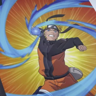 Cuaderno Cosido 50 Hojas Cuadriculado Naruto - Ondas Azules