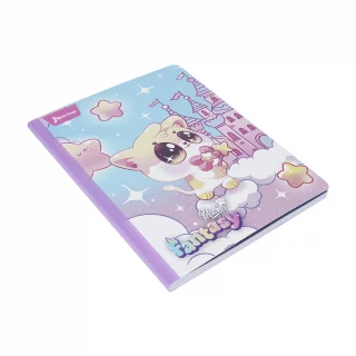 Cuaderno Cosido 50 Hojas Cuadriculado Peluches Fantasy - Gato Castillo