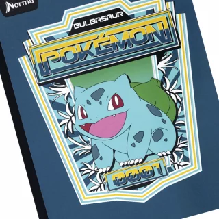 Cuaderno Cosido 50 Hojas Cuadriculado Pokemon - Bulbasaur 0001