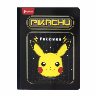 Cuaderno Cosido 50 Hojas Cuadriculado Pokemon - Pikachu Estrellas