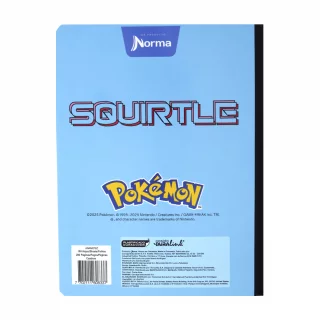Cuaderno Cosido 50 Hojas Cuadriculado Pokemon - Squirtle 0007