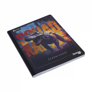 Cuaderno cosido 50 hojas cuadriculado Saurios - carnivore