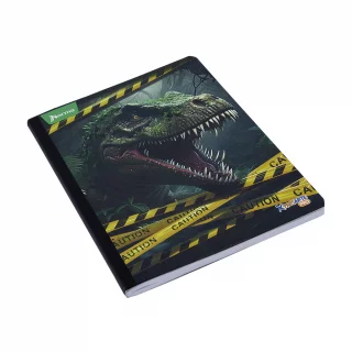 Cuaderno cosido 50 hojas cuadriculado Saurios - caution