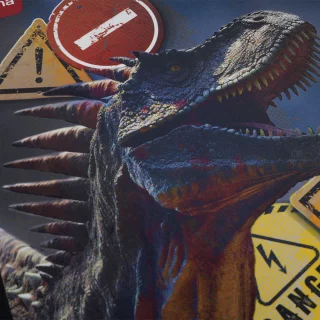 Cuaderno cosido 50 hojas cuadriculado Saurios - danger
