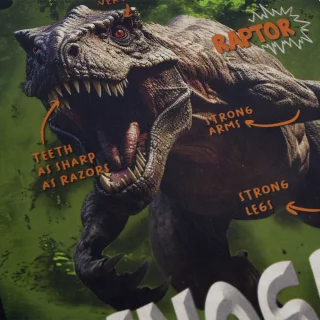 Cuaderno cosido 50 hojas cuadriculado Saurios - dinosaur attack