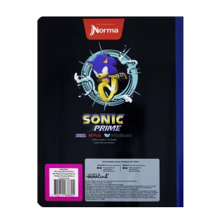 Cuaderno Cosido 50 Hojas Cuadriculado Sonic - In Team