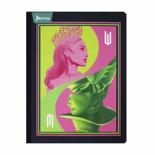 Cuaderno Cosido 50 Hojas Cuadriculado Wicked - Perfiles Invertidos