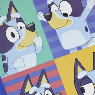 Cuaderno Cosido 50 Hojas Doble línea Bluey - Cuadros Y Rayas