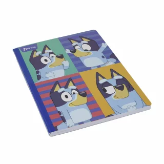 Cuaderno Cosido 50 Hojas Doble línea Bluey - Cuadros Y Rayas