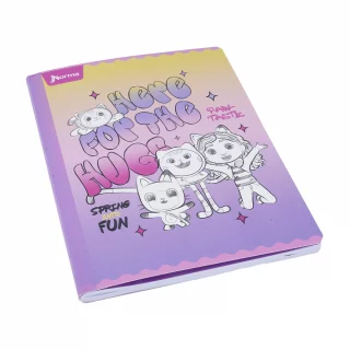 Cuaderno cosido 50 hojas doble línea Gabby´s Dollhouse - here for the hugs