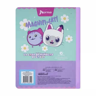 Cuaderno cosido 50 hojas doble línea Gabby´s Dollhouse - magnifi cat