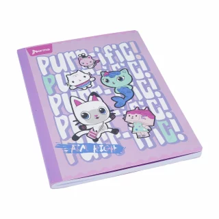 Cuaderno cosido 50 hojas doble línea Gabby´s Dollhouse - purrific