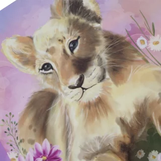 Cuaderno cosido 50 hojas línea corriente Animal Book - leon baby