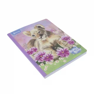 Cuaderno cosido 50 hojas línea corriente Animal Book - leon baby