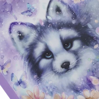 Cuaderno cosido 50 hojas línea corriente Animal Book - zorro canadiense
