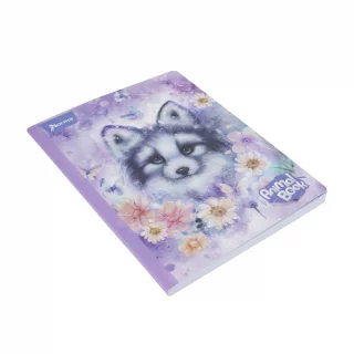 Cuaderno cosido 50 hojas línea corriente Animal Book - zorro canadiense