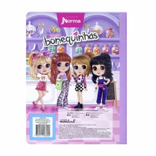 Cuaderno cosido 50 hojas línea corriente Bonequinhas - karts