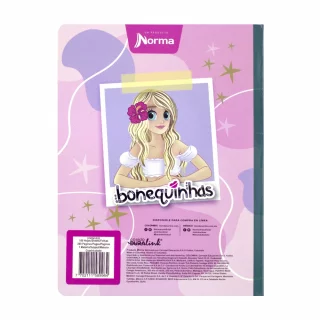 Cuaderno Cosido 50 Hojas Linea Corriente Bonequinhas Antonia - Sombrilla