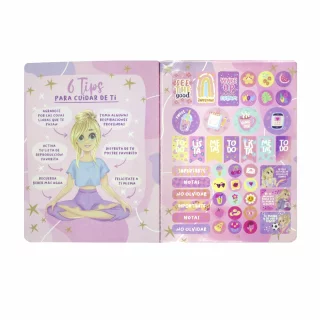 Cuaderno Cosido 50 Hojas Linea Corriente Bonequinhas Antonia - Sombrilla