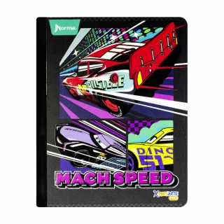Cuaderno Cosido 50 Hojas Linea Corriente Cars Mach Speed