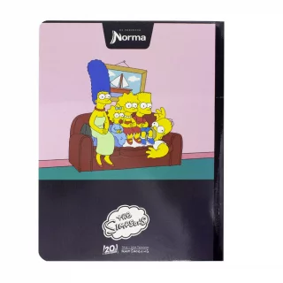 Cuaderno Cosido 50 Hojas Linea Corriente Los Simpsons - Swing Batter