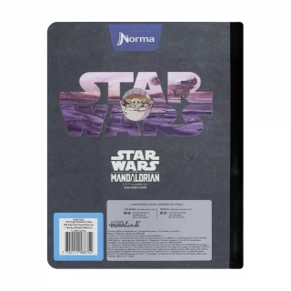 Cuaderno cosido 50 hojas línea corriente Mandalorian - hey kid!