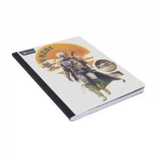 Cuaderno cosido 50 hojas línea corriente Mandalorian - hey kid!