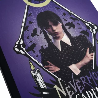 Cuaderno Cosido 50 Hojas línea corriente Merlina - Nevermore