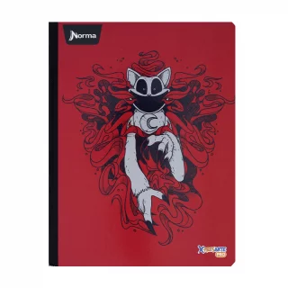 Cuaderno Cosido 50 Hojas Linea Corriente Poppy Playtime - Catnap Fondo Rojo