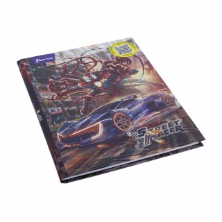 Cuaderno Cosido Durabook Street Racer 80 Hojas 1 Materia Cuadriculado - Monstruo Rojo