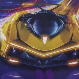 Cuaderno Cosido Durabook Street Racer 80 Hojas 1 Materia Línea Corriente - Carro Amarillo