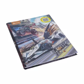 Cuaderno Cosido Durabook Street Racer 80 Hojas 1 Materia Línea Corriente - Carro Con Alas
