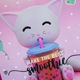 Cuaderno cosido femenino 100 hojas cuadriculado X-presarte - smoothie
