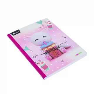 Cuaderno cosido femenino 100 hojas cuadriculado X-presarte - smoothie