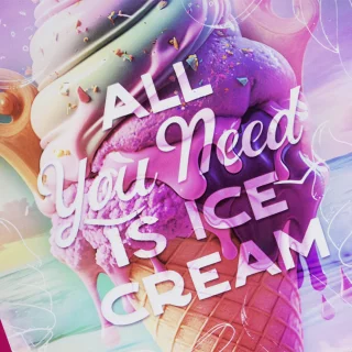 Cuaderno cosido femenino 100 hojas doble línea X-presarte - ice cream