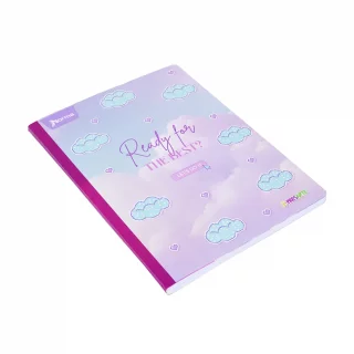 Cuaderno cosido femenino 50 hojas cuadriculado X-presarte - ready for